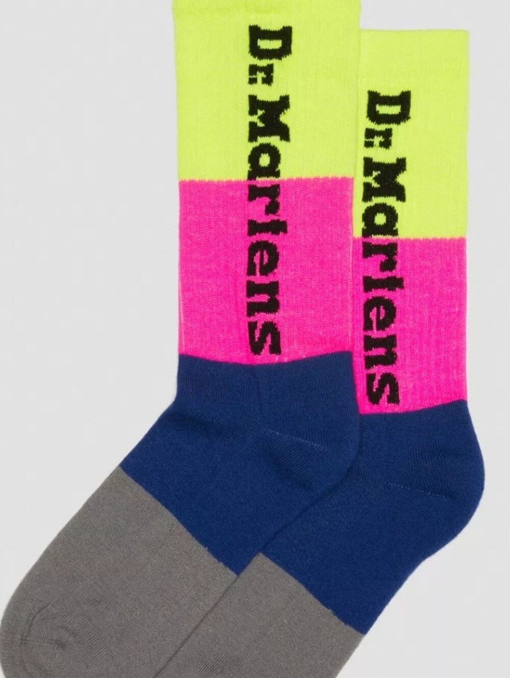 Dr. Martens Vertical Logo Cow Print Cotton Blend Socks